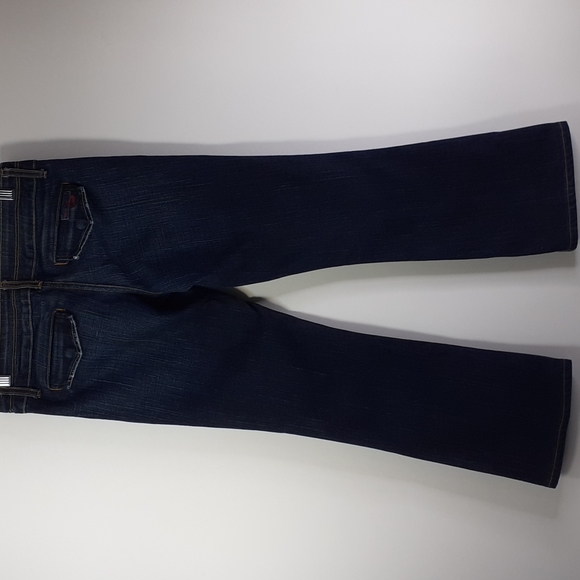 🇺🇸 Blue Cult Bootcut Blue Jeans No Pockets Snap Closure Size 28 - Picture 6 of 16